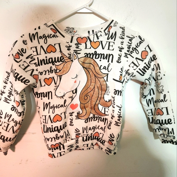 Girls for pink sweatshirt size 5/6 - Picture 1 of 3